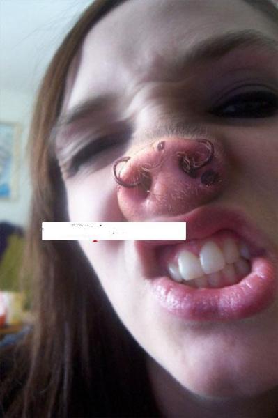 Elle a une n� de cochon